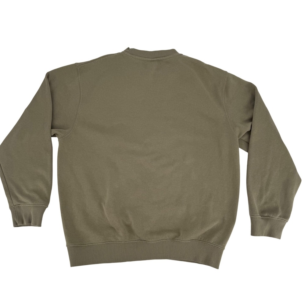 Vintage 90s Crew Neck Capri Italy Sweatshirt Olive Green Embroidered Nautical XL - Picture 5 of 9